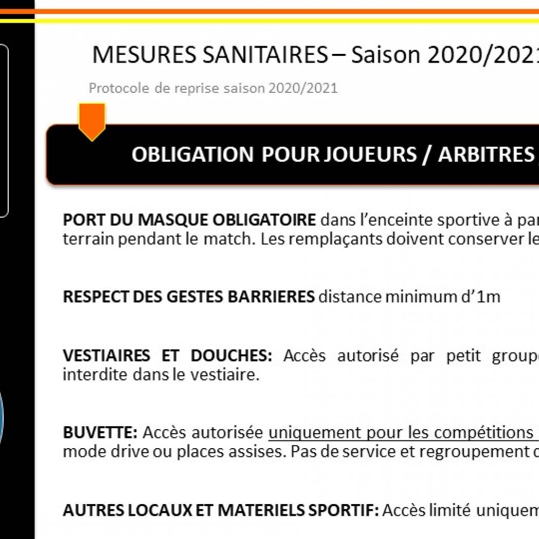 Covid 19 - Mesures sanitaires